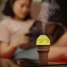 Ice Cream Design LED Humidifier for Freshening Air & Fragrance (Multicoloured) the24kgal