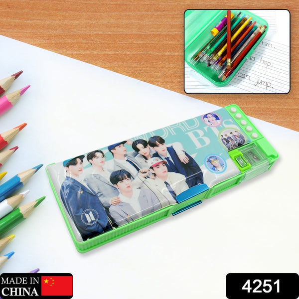Multipurpose Compass Box (2 Compartments): Cartoon Pencil Case for Kids the24kgal