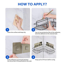 Metal Shower Shelf, Shower Shelf without Drilling (2 Pc) the24kgal