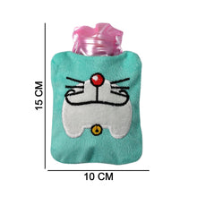 Doremon Cartoon Small Hot Water Bag with Cover for Pain Relief the24kgal