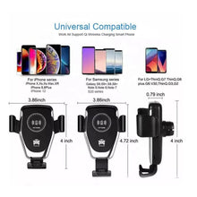 Car Phone Holder Wireless Car Charger 10W Qi Fast Charging Car Charger Gravity Auto Clamping 360Â° Rotation Air Vent Car Mount Holder the24kgal