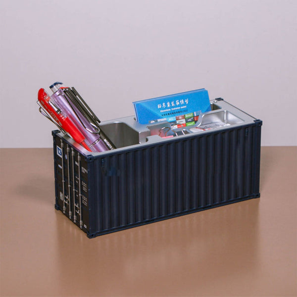 Shipping Container Pen Holder Shipping Container Model Pen Name Cardholder Simulated Container Model For Business Gift the24kgal