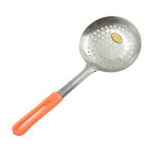 Colander Spoon, Non Slip Hand Polished Thickened Hot Pot Spoon for Kitchen for Restaurant, Stainless Steel Cooking Colander Skimmer Slotted Spoon Kitchen Strainer Ladle with Long Handle for Kitchen Cooking Baking (35 Cm) the24kgal