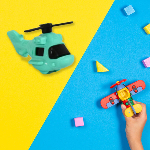 Small DIY Helicopter Toy, Small Kid's Toy, Rotating Tail  Wing DIY Helicopter (30 Pc Set) the24kgal