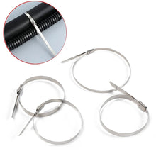 Stainless Steel Cable TIE Used for Solar, Industrial and Home Improvement Multipurpose HIGH Strength, Self-Locking Zip Ties, Multi-purpose Tie, Portable Rustproof 100Pcs Wide Application Zip Tie Set for Building (100 pcs Set / 4.6x200MM) the24kgal
