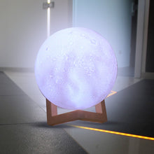 Moon Night Lamp with Plastic Stand Night Lamp for Bedroom (19 x14 Cm / 1 Pc) the24kgal