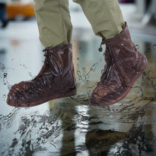 Plastic Shoes Cover Reusable Anti-Slip Boots Zippered Overshoes Covers Transparent Waterproof Snow Rain Boots for Kids / Adult Shoes, for Rainy Season (1 Pair / Small Size) the24kgal