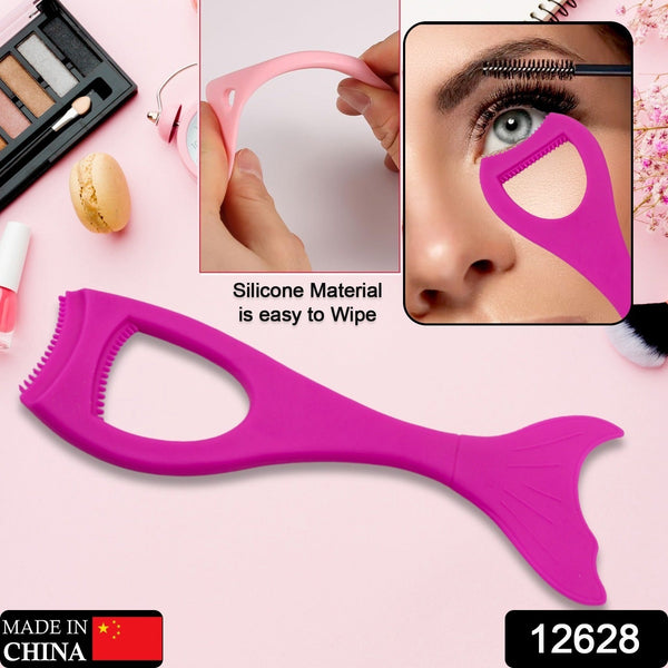 Multifunctional Easy To Clean Curved Silicone Eyeliner Stencils Wing Tips Quick Reusable for Makeup Tool for Beginners, Eyelashes Brush Curler Comb Eye Makeup Tool Female Supply (1 Pc) the24kgal