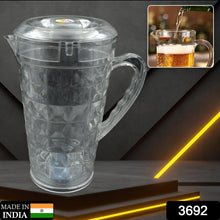 Mocktail Pet Jug  Plastic Jug With lid, Drinking Beverage Jag, Transparent Tableware  Reusable BPA Free, Plastic Water jug for Home use, Perfect for Home, Restaurants the24kgal