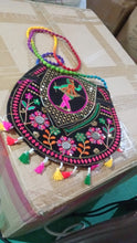 9 inch Handcrafted Cotton Embroidered Shoulder Bag for Girls & women (1 Pc) the24kgal