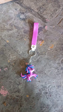 Cute Cartoon Unicorn Keychain with Silicone Strap (1 Pc / Mix design) the24kgal