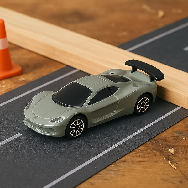 Metal Mini Car Toy, Free Wheel Toy Vehicle (Multicolor / 1 Pc) the24kgal