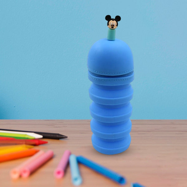 Silicone Telescopic Pencil Case – Large Capacity, Zipper Closure, Perfect for School & Office the24kgal
