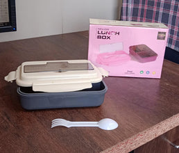 Lunch Box Flex Lock Plastic Liner Lunch Container, Portable Tableware Set for Kid Adult Student Children Keep Food Warm the24kgal