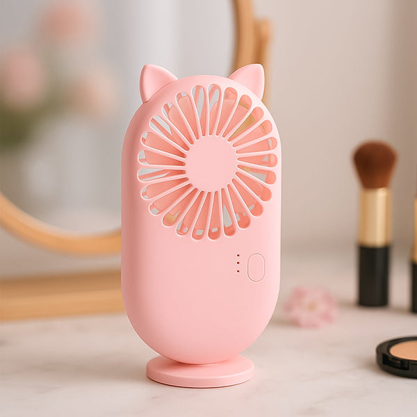 Handheld Mini Fan - USB Personal Fan with Bracket, Pocket-Sized Desktop Fan (Battery Not Included) the24kgal
