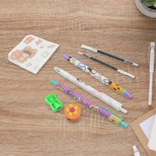 Cartoon Stationery Box  Cartoon Design School Box Book , diary , Pen , Eraser, Sharpner , Sticker & Pen Refill Student Gift School box  (1 box) the24kgal