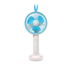 Mini Portable Hand Fan USB Rechargeable Fan With Led Light Fan for Indoor and Outdoor Use by Women and Men Table Standing Stand Included (Battery Not Include) the24kgal