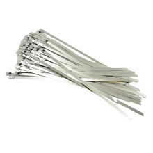 Stainless Steel Cable TIE Used for Solar, Industrial and Home Improvement Multipurpose HIGH Strength, Self-Locking Zip Ties, Multi-purpose Tie, Portable Rustproof 100Pcs Wide Application Zip Tie Set for Building (100 pcs Set / 4.6x200MM) the24kgal