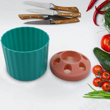 Plastic Round Multi-Purpose Toothpaste Stationary Pen Pencil Holder, Mini Desk Office Desktop Stationery Organizer Bathroom Shelves for Adults Multifunctional (1 Pc) the24kgal