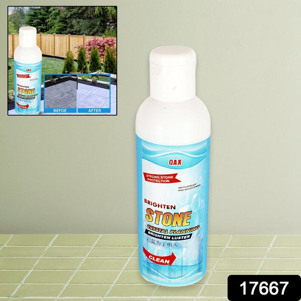 Stone Stain Remover Cleaner, Stone Crystal Plating Agent, Marble Stone Cleaner Polishes, Crystal Plating for Kitchen, Patio, Backyard Marble Cleaner and Polish (75 ML Approx / 1 pc) the24kgal