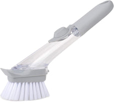 Home & Kitchen Cleaning Brushes, Scrubber, Soap Dispenser Scrub Brush for Pans Pots and Bathtub Sink (2 In 1) the24kgal