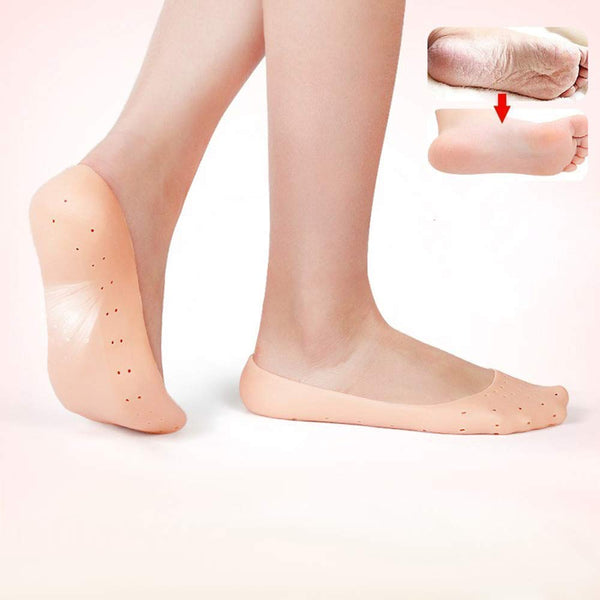 Anti Crack silicone Gel Foot Protector Moisturizing Socks the24kgal