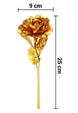 Luxury Decorative Gold Plated Artificial Golden Rose with Premium Box the24kgal
