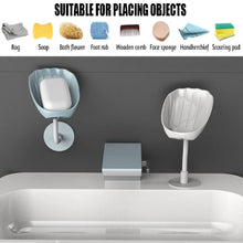 Soap Dish Wall Mounted Soap Dish No-Drilling Soap Holder Self Draining Waterfall Soap Tray Bar Soap Holder for Shower / Bathroom Soap Holder for Shower Adjustable Removable Soap Holder the24kgal