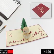 3D -Up Greeting Card (1 Pc): Birthday, Love, Christmas the24kgal