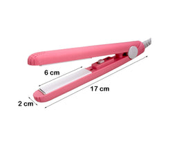 Beauty and Personal Care Professional Ceramic Plate Mini Hair Styler Straightener and Curler the24kgal