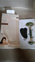 Jade Roller & Gua Sha Set – Natural Face Massager for Anti-Aging, Glowing Skin & Face Shaping (1 Pc) the24kgal