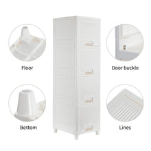 Multipurpose Storage Cabinet, Storage Solutions plastic drawers || Multi Layer Wardrobe Storage Drawers || Foldable Multipurpose Drawer Units For Kitchen, Bathroom, Bedroom, Cloth (4 Layer) the24kgal