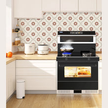 Peel and Stick Floor Tiles Kitchen / Bathroom Backsplash Sticker Detachable Waterproof DIY Tile Stickers for Wall Decoration Tiles Home Decoration (8x8 Inch / 10 Pcs Set) the24kgal