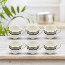 Ceramic Tea / cups and Saucer / Rakabi Set of 12 Pcs the24kgal