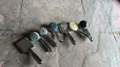 Plastic High Pressure Handheld Shower Head (1 Pc / Mix Design & Size) the24kgal