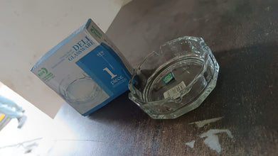 Transparent Ashtray Cigarettes Holder Home Office and Bar Tone Hotel Restaurant Indoor (1 pc) the24kgal