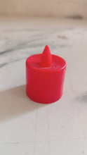 Electrical Candles Diya LED Tea Light (1 Pc / Red) the24kgal