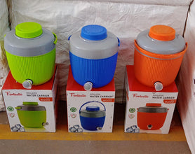Insulated Water Jug, Insulated Plastic Water Jug with a Sturdy Handle, Water Jug Camper with Tap Plastic Insulated Water Storage Cool Water Storage for Home & Travelling (6000 ML) the24kgal