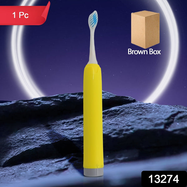 Adult Waterproof Electric Toothbrush 1 Head Battery Operated Toothbrush (1 Pc / Battery Not Included / Mix Color) the24kgal