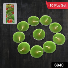 8-9 Hour Unscented Smokeless Candles – For Diwali, Christmas, Weddings, Parties & Mood Dinners (10 Pc) the24kgal