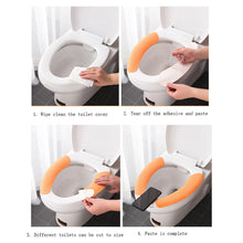 Toilet Seat Cover, Toilet Seat Cushion Soft and Warm Washable Toilet seat Cover Sheets Comfortable the24kgal