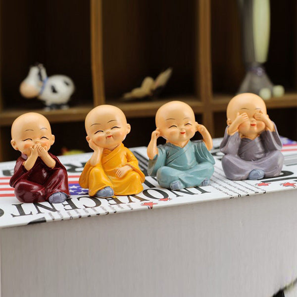Baby Buddha 4Pc and show piece used for house, office and official decorations etc. the24kgal