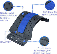 Multi-Level Back Stretcher Posture Corrector Device For Back Pain Relief the24kgal