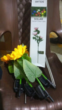 Garden Solar Sunflower Outdoor LED Light  Inserted Ground Simulation Plant (4 Pcs Set) the24kgal