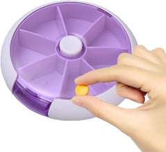 Cute 7-Day Pill Box Dispenser – Portable 7-Grid Medicine Organizer (1 Pc) the24kgal