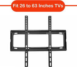 TV Wall Bracket Mount Slim Monitor Stand for 26 x 63, LCD LED 3D plasma Flat TVs Full Motion Heavy-Duty Wall Bracket, Sturdy and Strong Flat Screen Design TV Wall Mount (46cmx20cm) the24kgal