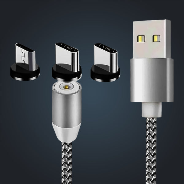 3 in 1 Magnetic Multi Charging Cable (1 Pc) the24kgal