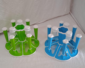 Miracle Plastic Glass Stand for Kitchen & Dining (6-Glass, Spices, Moq - 2 Pc) the24kgal