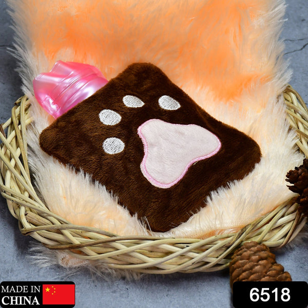 Paw Print Small Hot Water Bag with Cover for Pain Relief the24kgal
