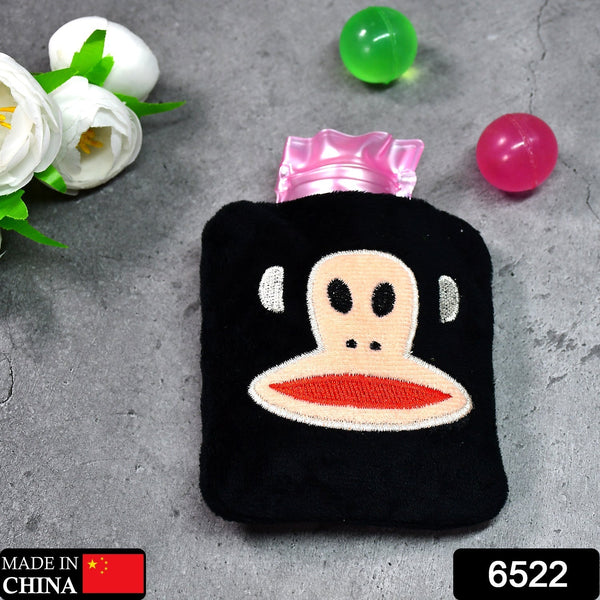 Black Monkey Small Hot Water Bag with Cover for Pain Relief the24kgal